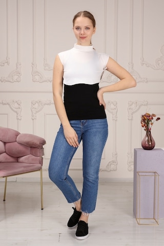 My Vintage Kadın Tesettür Boyunluk Simit Içlik Boyunluk Düz Model Yakalık Beyaz