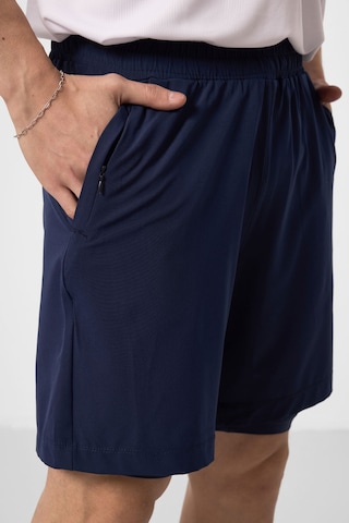Tommy Life İndigo Polyester İnce Yumuşak Standart Fit Erkek Taytlı Şort - 81287 Indigo