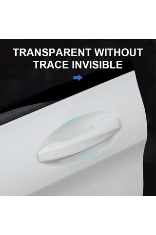 Seametal 8 Adet Tpu Araba Kapı Kasesi Çizilmez Etiket Temizle Kapı Kase Kolu Koruma Etiket Araba Aksesuarları