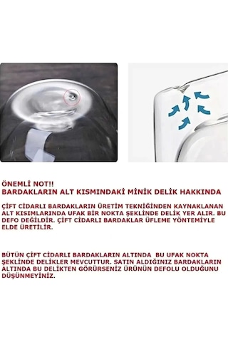 Çiçekli Bardak 4lü Çift Cidarlı Çiçekli Flower Cup Bardak 350 Ml El Yapımı Borosilikat Kulplu Kahve Çok Renkli
