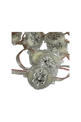 Proje Led Nokta Işık Dekorasyonu Rgb Piksel Ip65 Su Geçirmez Dc 24v 50mm Led Nokta Işığı Aydınlatma Noel Yılbaşı Gösteri Ws2811 RGB