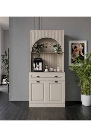 Siena Kum Beji Mini 90 Cm Komple Mdf Led Aydınlatmalı Kahve Köşesi
