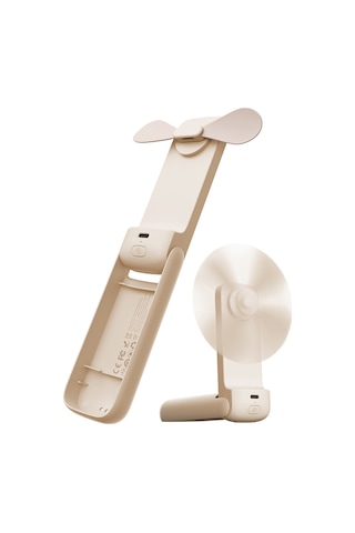 Aecooly Pf01 Katlanabilen Kompakt 3 Kademeli Portatif Soğutucu El Fanı Bej