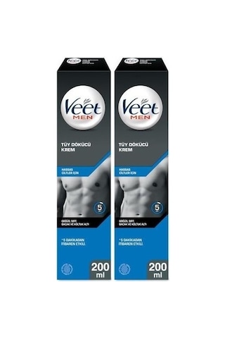 Veet Men Hassas Ciltler için Erkek Tüy Dökücü Krem  2 x 200 ML