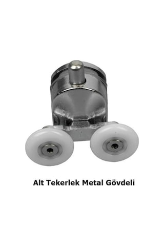 Duşakabin Tekerleği Rulman Metal Gövde 8 Li Set Teker Çapı 24 Mm Krom