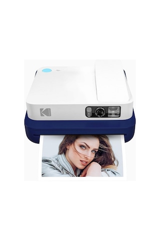 Kodak Smile Classic Bluetooth Lu 16mp Retro Dijital Kamera Ve Yazıcı Büyük Anılar Için Fotoğraf Yazıcısı Mavi