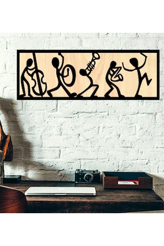 Müzik Temalı Ahşap Duvar tablo