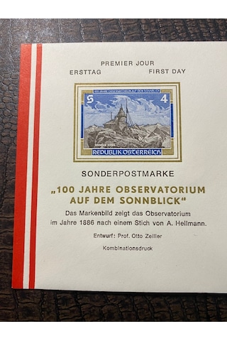 Österreich Fdc Avusturya 1986 Özel Pullu İlkgün Zarfı
