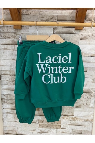 Lacıel Parıs Wınter Club Çocuk Eşofman Takım Yeşil