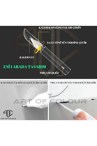 Skoda LF3K Corrida Red Kırmızı Rötuş Kalemi Vernikli 2li SET