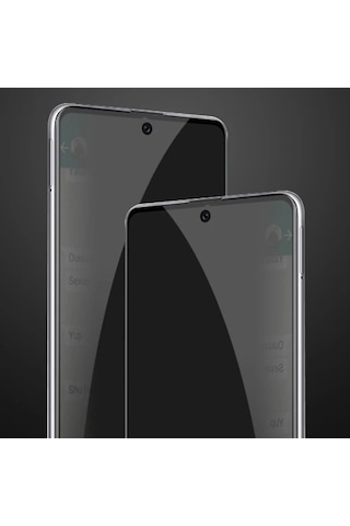 Ally Sm Galaxy A71 3d Full Privacy Gizlilik Tempered Cam Ekran Koruyucu- 5775