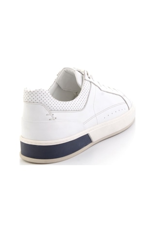 Bambi Beyaz Hakiki Deri Erkek Sneaker E01398008743