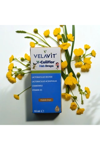 Velavit V-Coliflor Kids Drops Probiyotik Damla 10 ML