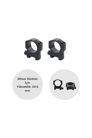 30mm Dürbün İçin Picattiny Ray Ayağı - Orta Siyah
