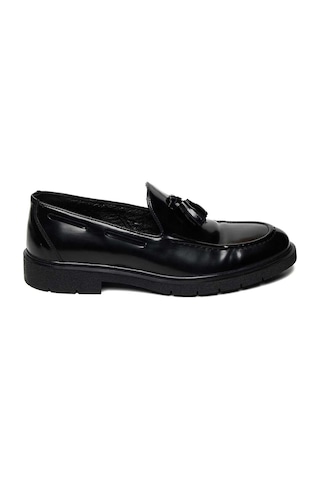 Bestello Bağcıksız Püsküllü Kauçuk Taban Casual 028-4083 Erkek Ayakkabı Sıyah Acma
