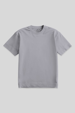 Tommylife Gri Basic Kısa Kol O Yaka Büyük Beden Erkek T-shirt - 88072 Gri
