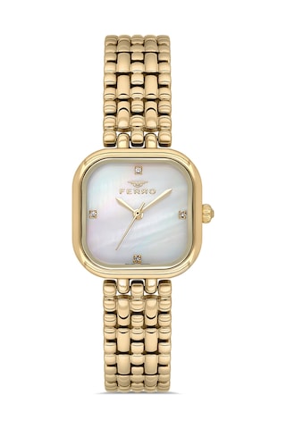 Ferro Fl40178a-b Quartz Çelik Sarı 26 Mm Kadın Kol Saati