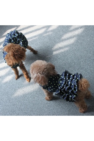 Best Golden Monkey Köpekler İçin "katrene" Denim Kırmızı-yeşil Elbise 401106531