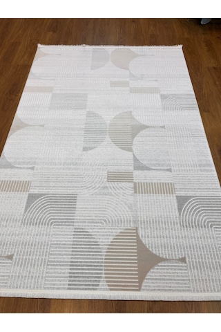 İskandinav Tarzı Natural Renkli Makina Halısı 160x230 Natural