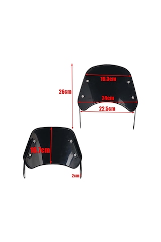 Nayomiglow Motosiklet Ön Camı Ön Cam Rüzgar Siperi Deflektör Kapağı Yamaha Xsr700 Xsr125 Xsr155 Xsr900 İçin
