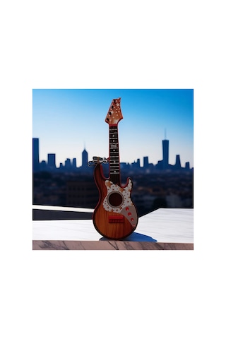 Oyuncak Gitar Elektro Gitar Okul Gösterileri İçin Gitar 15x50cm 2 Adet