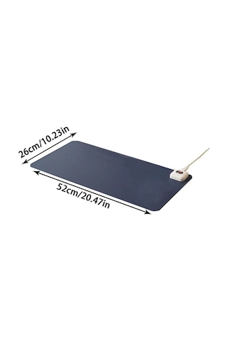 Elektrikli Isıtmalı Mouse Pad Masa Matı Mavi Ab Fişi Mavi Ab Fişi