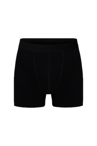 Erkek Siyah Düz Likralı Boxer Şort 10 Lu 10'lu Siyah