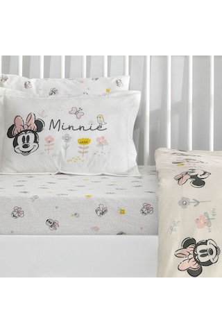 Taç Lisanslı Disney Minnie Mouse Dream Baby Pamuk Bebek Nevresim Takımı 000000001000050723