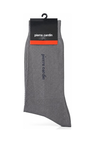 Pierre Cardin Gri Merserize Çorap 41-44 Beden Klasik Günlük Çorap Çok Renkli