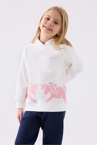 Kız Çocuk Eşofman Takımı Krem