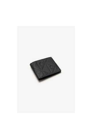 Calvin Klein Xl Emblem Aop Emboss Erkek Cüzdan Siyah-16194