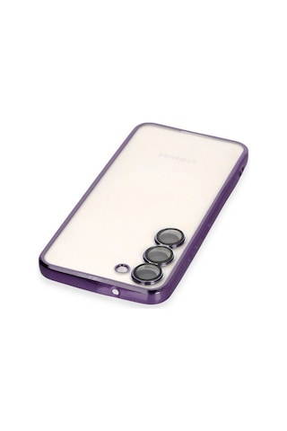 Samsung Galaxy Uyumlu S24 Plus Kılıf Razer Lensli Silikon - Mor