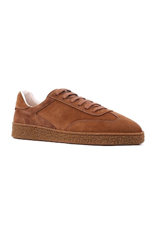 Shoetyle - Hakiki Deri Taba Rengi Erkek Sneaker - 666-1094 -1600