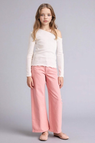 Defacto Wıde Leg Gabardin Pantolon Kız Çocuk G7744a826sppn111 Pembe-pn111