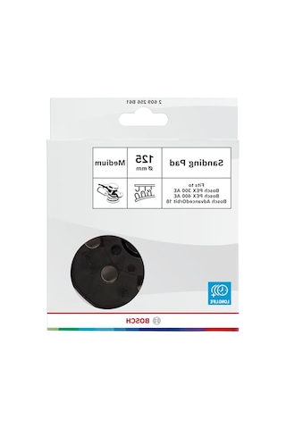 Zımpara Pedi, 125 Mm Çapında, Orta Sertlikte, Velcro Sistemli Aksesuar