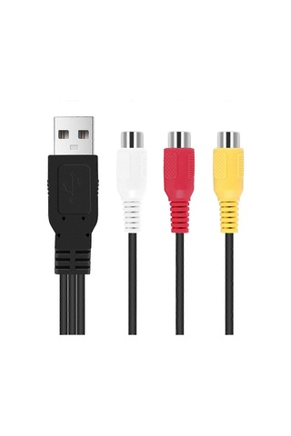 Usb - 3rca Kablosu, Usb Dişi - 3 Rgb Video Av Kompozit Adaptör Dönüştürücü Kablo Kablosu Konnektör Kablosu - Kaiyi