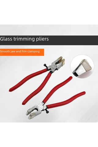 Xiyyadms 8 İnç Mavi Kollü Cam Kenar Düzeltici Pense - Cam Kesim Ve Kenar İşlemleri İçin Özel Profesyonel Araç