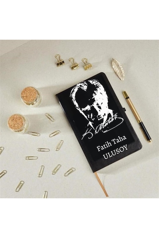 Kişiye Özel Atatürk Süliet Tasarımlı Defter