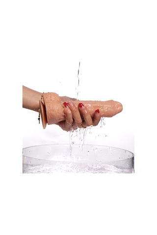 Odins Shop 18 CM 360° Oynar Başlı Titreşimli Vibratör Realistik