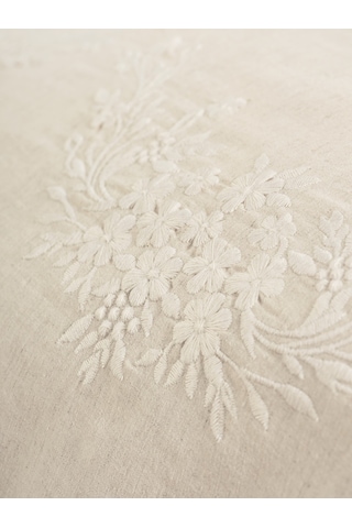 Cotton Box Cotton Keten Çift Kişilik Nevresim Takımı Forbes Bej