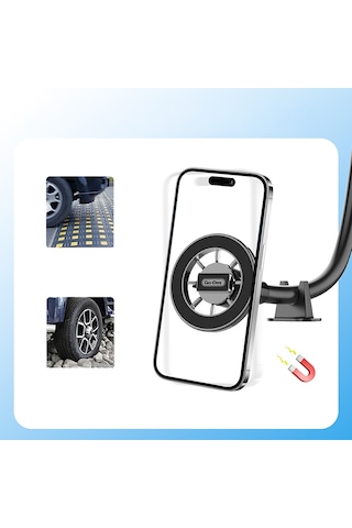 Go Des Gd-hd368 Magnetik Esnek Vantuzlu Tasarım Araç Telefon Tutucu Siyah