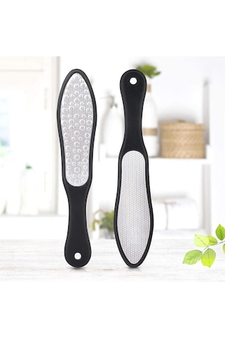 Paslanmaz Çelik Çift Taraflı Ayak Dosyaları Sert Cilt Ayak Pedikür Törpü Scrubber Ayak Dosyası Nasır Sökücü Taşlama Ayak Cilt Bakımı