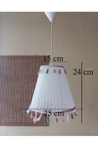 N-64 Beyaz Organze Yatak Odası Çocuk Ve Bebek Odası Avize Beyaz Beyaz