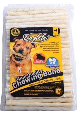 Doglife Burgu Çubuk Beyaz Köpek Ödülü 6 G 100'lü