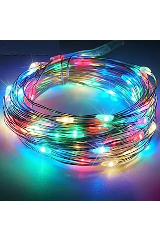 Rgb Mikro Peri Ledli Pilli Renkli Led Işık Renkli Pilli Işık 5 Metre Renkli Pilli Işık Renkli Yılbaşı Ağacı Işığı Renkli Noel Ağacı Işığı