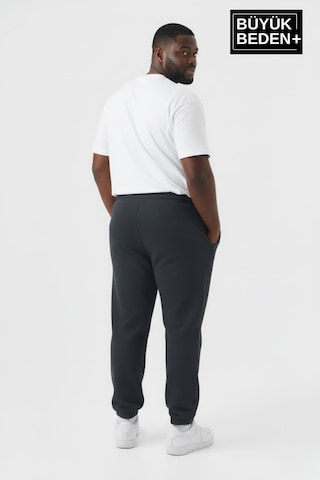 Süperlife Erkek Büyük Beden Brooklyn Baskılı Paça Lastikli Jogger İnce Eşofman Altı Spr26bea951-2 Füme