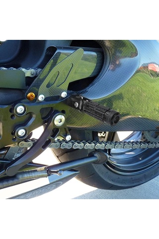 Xindoker Motosiklet Yolcu Ayak Pabuçları 8mm Çaplı Evrensel Katlanabilir Alüminyum Alaşımlı Dayanıklı Aksesuarlar