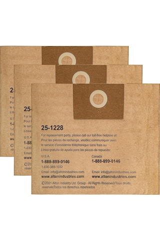 Fits 2.5-3.5 Gallon Disposable Filter Bag Wet Or Dry Cleaner 3 Filter Bags Per Package