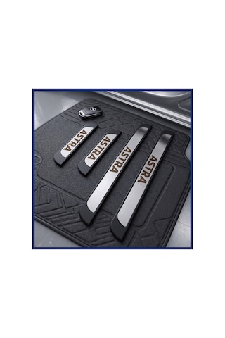 Opel Astra G 1998-2004 Krom Kapı Eşik Koruması 4 Parça Paslanmaz Çelik Abs Çerçeve