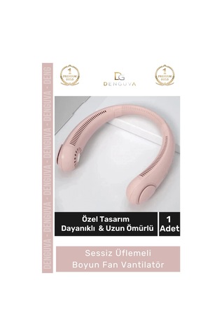 Boyunfanı Taşınabilir Sessiz Şarjlı Usb Mini Güçlü Giyilebilir Soğutucu Üflemeli Boyun Vantilatör